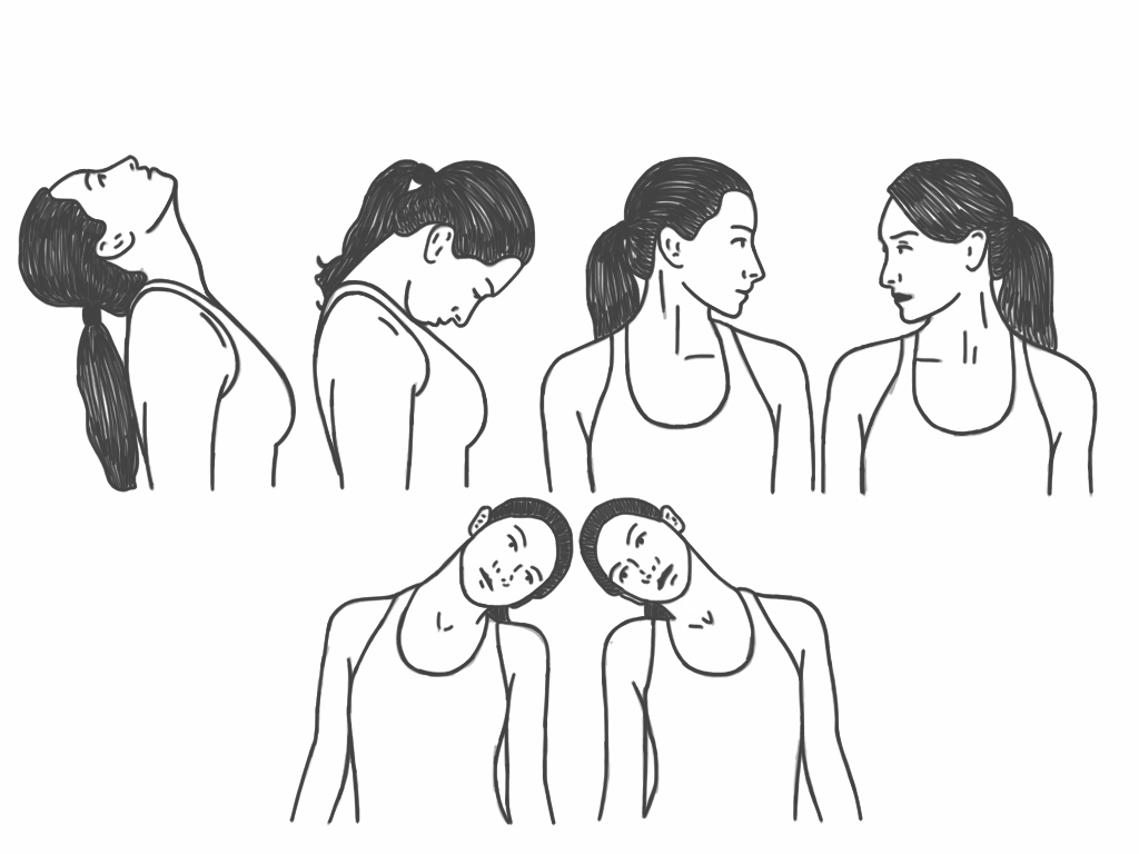 Neck Stretch Diagram